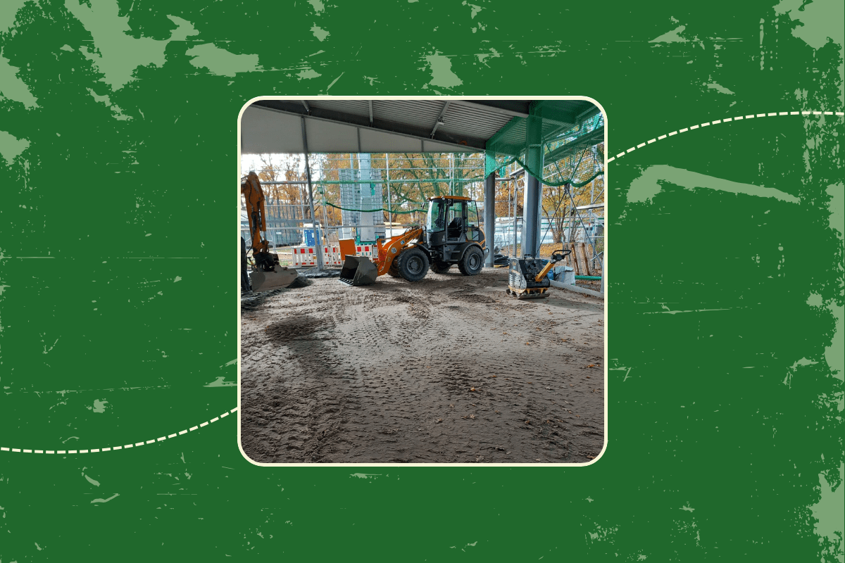 Baustelle Freilufthalle Beitrag