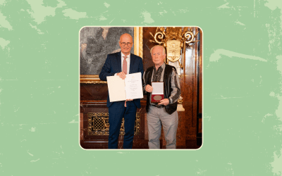 Tischtennis-Abteilungsleiter Wolfgang Dreier im Hamburger Rathaus geehrt