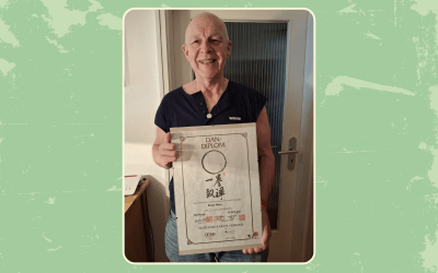 Dieter Klein (66 Jahre) erreicht den 1. DAN im Karate
