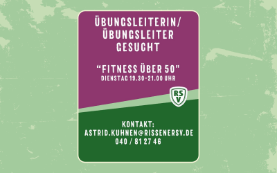 Übungsleiterin oder Übungsleiter gesucht: Fitness über 50